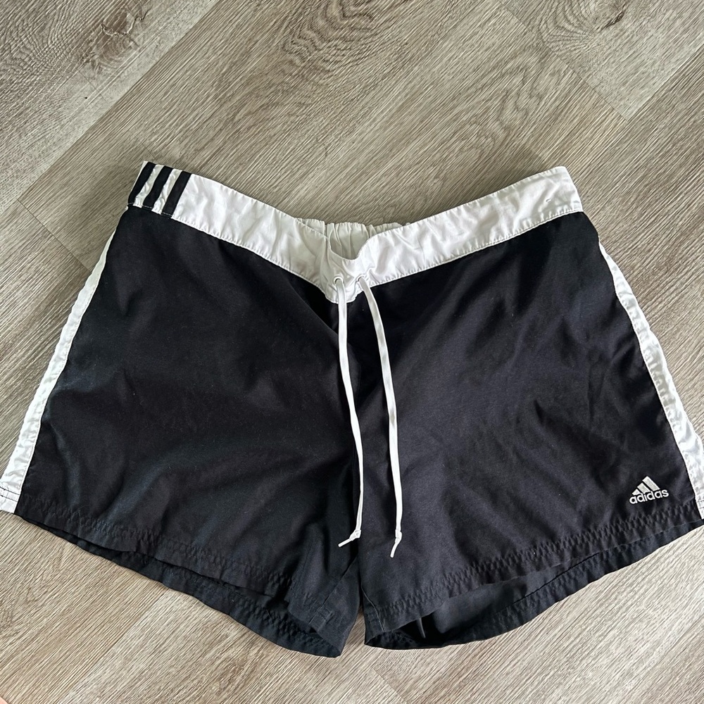 Adidas Women's Black and White Board Shorts